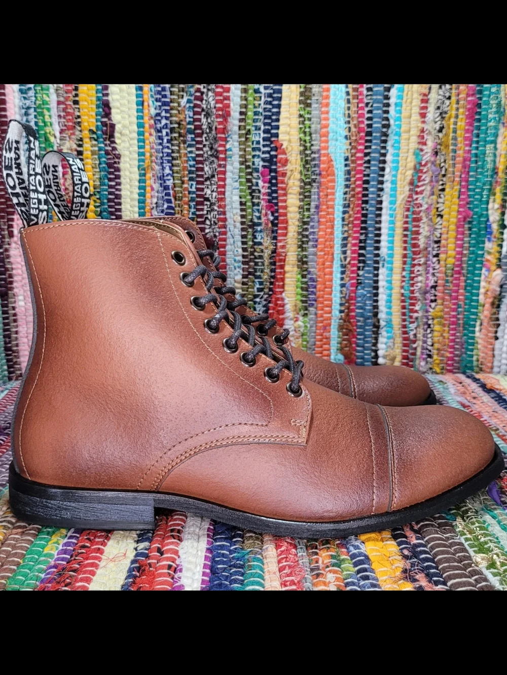 Aubrey Boot in Tan Vegetan Bucky Brand New Womens EU 37  by Vegetarian Shoes